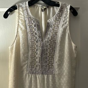 Beaded sleeveless top